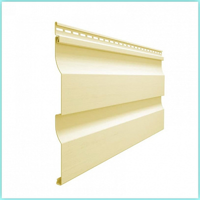 Сайдинг Docke Premium D4,5D Корабельный брус банан цвет БАНАН