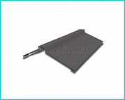 Планка конька фигурного 150x150x2000мм покрытие Полиэстер цвет RAL 7024 толщина 0,45мм