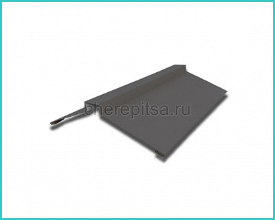 Планка конька фигурного 150x150x2000мм покрытие Полиэстер цвет RAL 7024 толщина 0,45мм