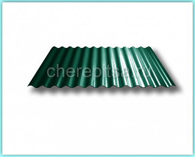 Профнастил МП18-1100 волна покрытие Полиэстер цвет RAL 6005 толщина 0,45мм