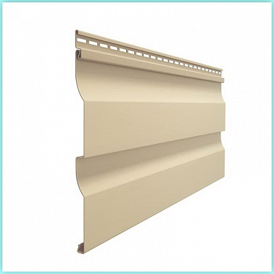 Сайдинг Docke Premium D4,5D Корабельный брус крем-брюле цвет КРЕМ-БРЮЛЕ