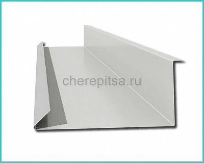 Планка примыкания нижняя 250x122x2000мм покрытие Полиэстер цвет RAL 9002 длина 2м толщина 0,4мм