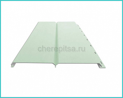 Металлосайдинг L-БРУС покрытие NormanMP цвет RAL 6019 толщина 0,5мм