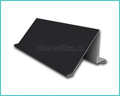 Уголковый снегозадержатель покрытие Полиэстер цвет RAL 9005 длина 2м толщина 0,45мм