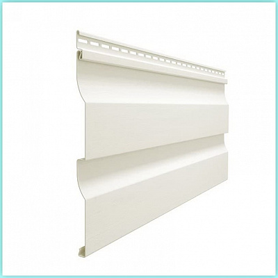 Сайдинг Docke Premium D4,5D Корабельный брус пломбир цвет ПЛОМБИР