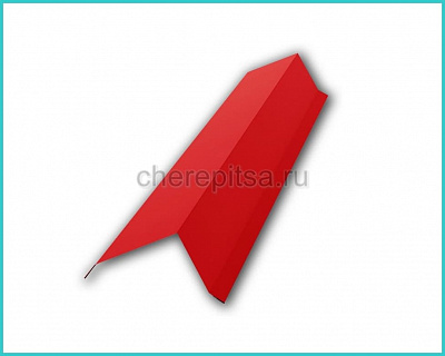 Планка торцевая PE 95x120x2000x0,45мм покрытие Полиэстер цвет RAL 3020 длина 2м толщина 0,45мм