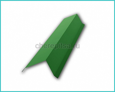 Планка торцевая PE 95x120x2000x0,45мм покрытие Полиэстер цвет RAL 6002 длина 2м толщина 0,45мм