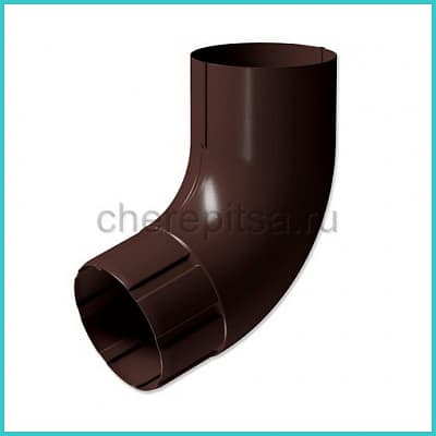 Колено трубы Foramina PUR D100 цвет RAL 8017