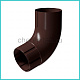 Колено трубы Foramina PUR D100 цвет RAL 8017