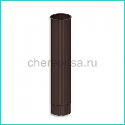 Водосточная труба Foramina PUR D100х2000 цвет RAL 8017