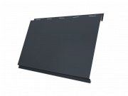 Металлосайдинг Вертикаль, покрытие Полиэстер цвет RAL 7024 толщина 0,45мм