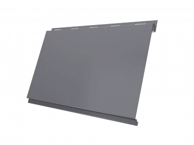 Металлосайдинг Вертикаль, покрытие Полиэстер цвет RAL 7004 толщина 0,45мм