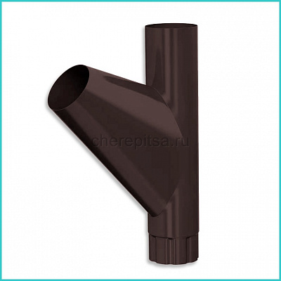 Тройник трубы Foramina PUR D100 цвет RAL 8017