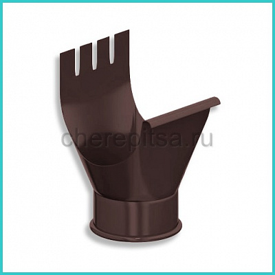 Воронка выпускная Foramina PUR D125/100 цвет RAL 8017