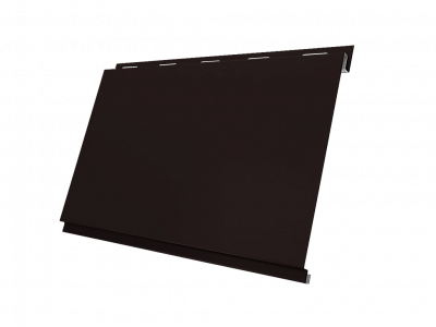 Металлосайдинг Вертикаль, покрытие PurPro цвет RAL 9005 толщина 0,5мм