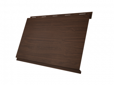 Металлосайдинг Вертикаль, покрытие Print Elite цвет Choco Wood толщина 0,45мм