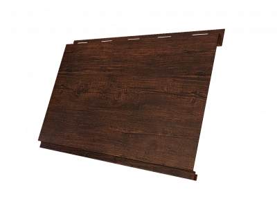 Металлосайдинг Вертикаль, покрытие Print Premium цвет Cherry Wood толщина 0,45мм