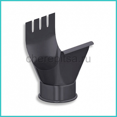 Воронка выпускная Foramina PUR D125/100 цвет RAL 7024