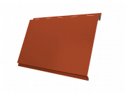 Металлосайдинг Вертикаль, покрытие Полиэстер цвет RAL 8004 толщина 0,45мм