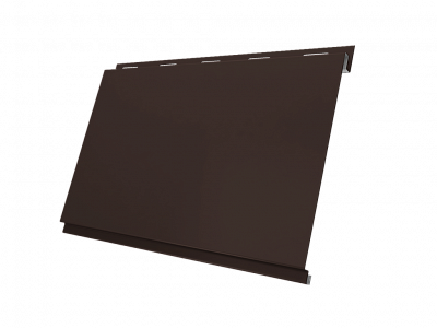 Металлосайдинг Вертикаль, покрытие Drap цвет RR32 толщина 0,45мм