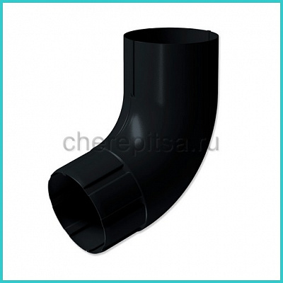 Колено трубы Foramina PUR D100 цвет RAL 9005