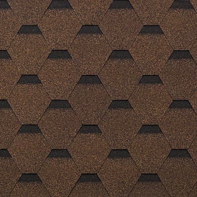 Гибкая черепица Технониколь Кадриль Дуб (3кв.м)