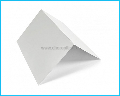 Планка конька плоского простая 145x145x2000мм покрытие Полиэстер цвет RAL 9002 толщина 0,45мм