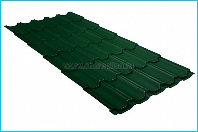 Профиль волновой Квинта плюс Grand Line покрытие Полиэстер цвет RAL 6005 толщина 0,45мм