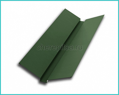 Планка ендовы верхняя 76x76x2000мм покрытие Viking MP цвет RAL 6007 толщина 0,45мм