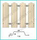 Штакетник Barrera 118 полукруглое окончание покрытие Полиэстер цвет RAL 1014 толщина 0,5мм