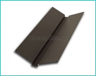 Планка ендовы верхняя 76x76x2000мм покрытие Viking MP цвет RR32 толщина 0,45мм