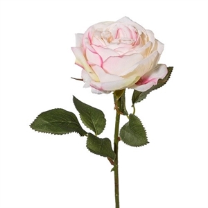 Роза H38 см бело-розовая (искусственная) GL