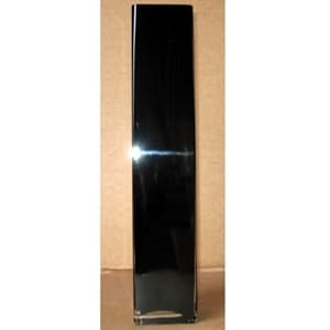 Ваза стеклянная Квадрат L10 W10 H60 см черная
