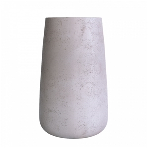 Кашпо CONCRETIKA CONE CONCRETE WHITE высокое