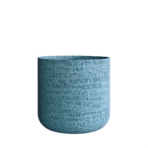 Кашпо CONCRETIKA TOPPER EROSIA BLUE низкое