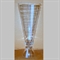 Ваза стеклянная двухсторонняя Конус D34 H80 см - фото 38303
