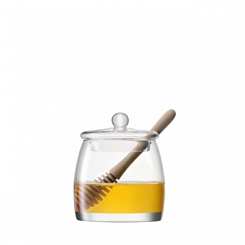 Банка SERVE для мёда с деревянной ложкой