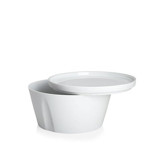 Чаша и тарелка-крышка WHITE L`ECONOME 1300 мл