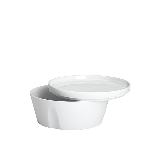 Чаша и тарелка-крышка WHITE 500 мл