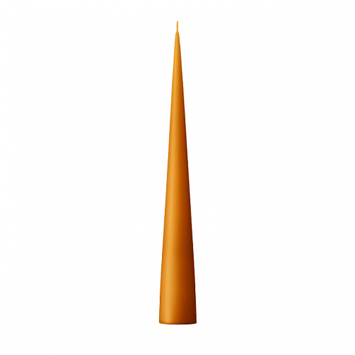 Свеча конусная DARK SAFFRON 34 см, матовая
