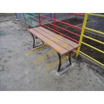 Скамейка уличная Стандарт без спинки