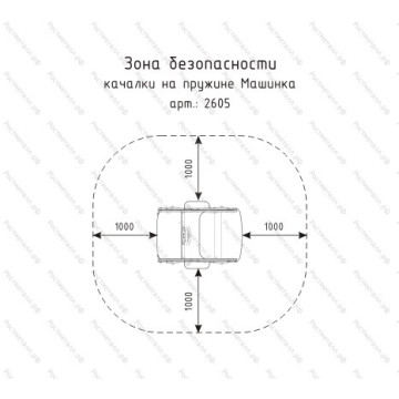 Качалка на пружине Машинка