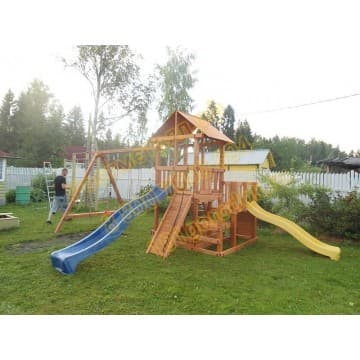 Детский игровой комплекс Сибирика с 2-я горками