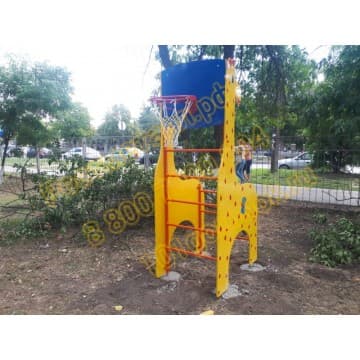 Шведская стенка Жираф с баскетбольным кольцом