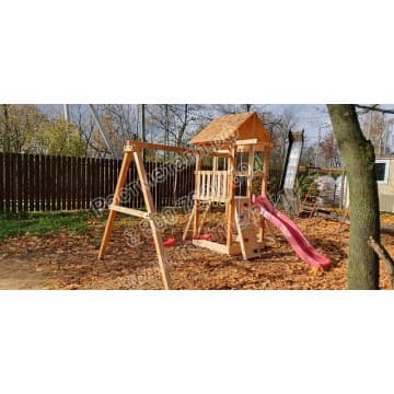 Детский игровой комплекс Сибирика с сеткой