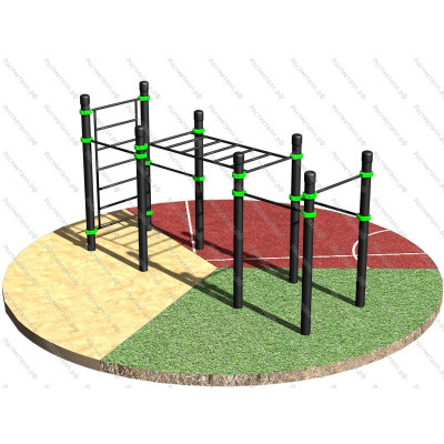 Рукоход классический, шведская стенка и 5 турников