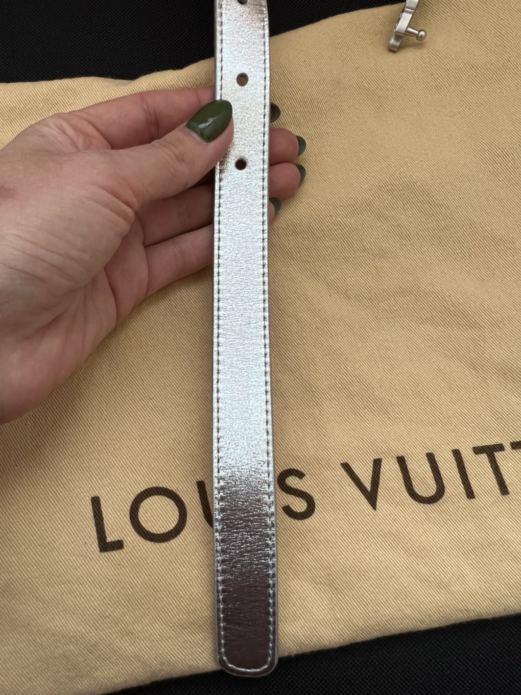 Louis Vuitton ремень серебро лимитированный 90/36