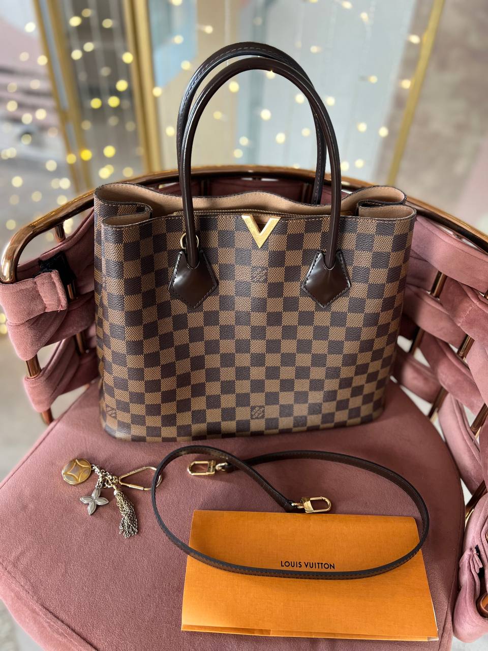 Louis Vuitton сумка Kensington Damier Ebene