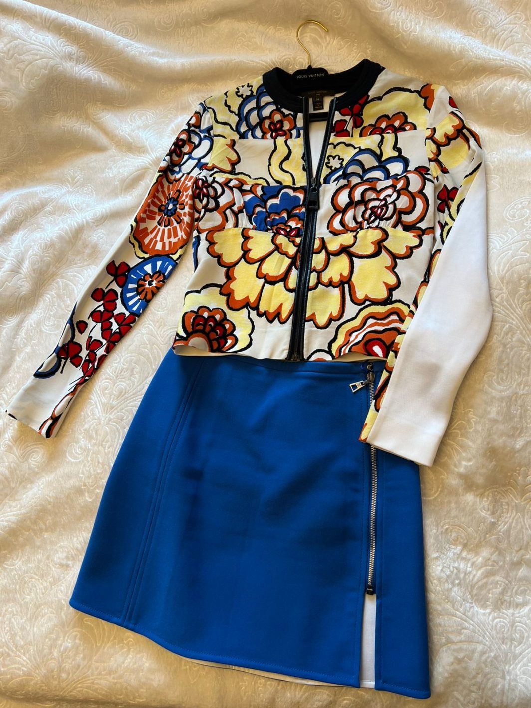 Louis Vuitton костюм юбка и блейзер