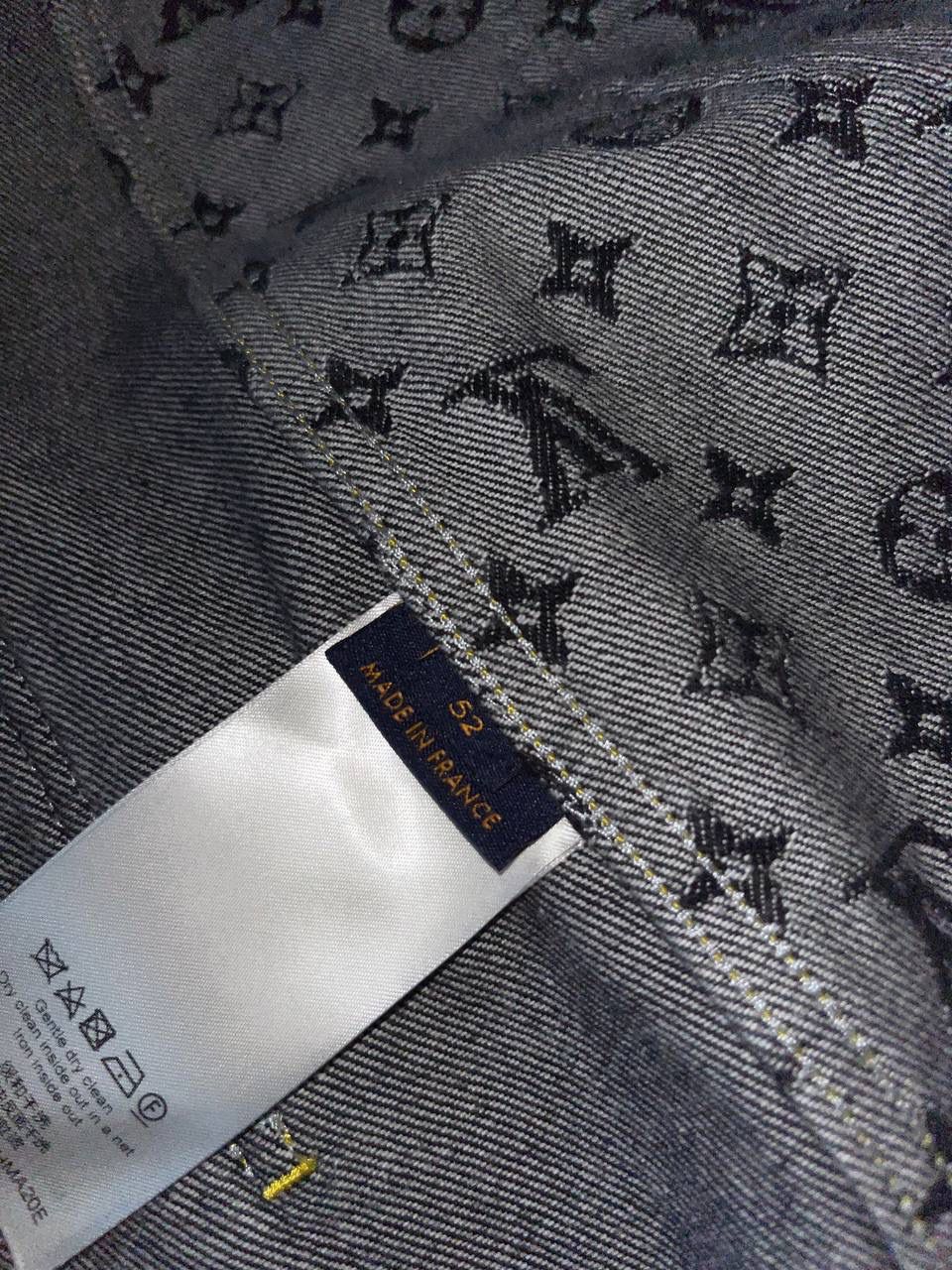 Louis Vuitton джинсовая куртка с узором Monogram